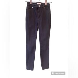 H&M Jeans Womens Size 2 Black Skinny Casual Stretch Denim Basic Staple Normcore